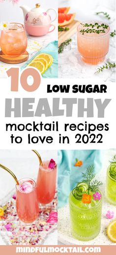 Low Cal Mock Tails, Mocktails Non Alcoholic Easy Low Calorie, Mocktails Non Alcoholic Low Carb, Mocktails Low Carb, Simple Mocktails Healthy, No Sugar Mocktails Non Alcoholic, Non Sweet Mocktail, Macro Friendly Mocktails, Low Calorie Mock Tails