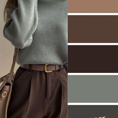 Warm Autumn Outfits For Summer, Aesthetics Outfits, Autumn Color Palette Fashion, Wardrobe Colors, Deep Autumn Color Palette, Fall Outfits Ideas, Mix Match Outfits, Colour Combinations Fashion