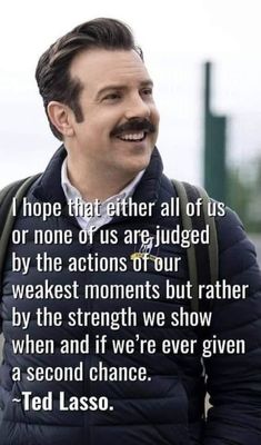 a man with a moustache and a quote on it that says, i hope that father all of us or none of us are judged by the actions of our weakest