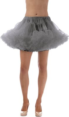 Alyse Luxury Chiffon Adult Petticoat Slip-Grey Tutu For Women, Petticoat Skirt, Crinoline Skirt, Halloween Party Dress, Chic Halloween, Halloween Style, Skirts Online, Style And Grace, Draped Fabric