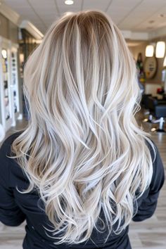 15+ Must-Try Winter Blonde Hair Colors for a Cozy Look in 2024-2025 Blonde Hair Icy Highlights, Platinum Blonde And Silver Hair, Neutral Blonde Hair Color Ideas, Blonde Highlights For Fair Skin, Blonde Hair In Winter, Icy Vanilla Blonde Hair, Heritage Blonde Hair, Platinum Blonde Hair Color Ideas For Summer, 2025 Blonde Hair