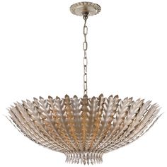 Visual Comfort - ARN 5011BSL - Six Light Chandelier - Hampton - Burnished Silver Leaf Hamptons Chandelier, 6 Light Chandelier, Large Chandelier, Silver Chandelier, Circa Lighting, Large Chandeliers, Chandelier Design, The Ceiling, Chandelier Ceiling Lights