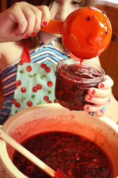 filling jars with raspberry-blackberry freezer jam. I've made this jam for the last few years.... Once you make it homemade you will never buy a jar of cooked jam off the shelf! Raspberry Freezer Jam Recipe, Black Raspberry Freezer Jam Recipe, Raspberry Jam With Frozen Raspberries, Raspberry Freezer Jam No Pectin, Blackberry Freezer Jam, Freezer Jams, Raspberry Freezer Jam, Aronia Berries, Frozen Raspberries