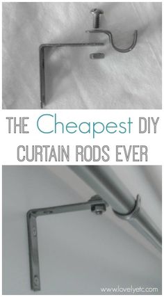 the cheapest diy curtain rods ever