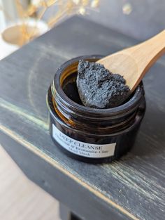 Deep Cleanse Mud Mask  Treat yourself to a home spa experience with this mineral rich clay mud mask. Charcoal and clay has absorbent properties making it ideal for oily & acne prone skin  types  Ingredients: Activated charcoal & bentonite clay  Makes approximately 4 facial mud mask.  To use: mix equal parts clay to water or liquid of choice with a non metal dish and spoon to create a paste. Apply to face, armpits or feet. Let dry 5-10 minutes. Gentle remove with warm water. Let dry. Follow up wi Tiktok Hooks, Clay Mud, Wild Clay, Oily Acne Prone Skin, Cycle Syncing, Facial Skincare, Bentonite Clay, Mud Mask, Activated Charcoal