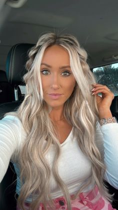 Hair extensions, boho braids, spring hair, summer hairstyles, hand tied hair, money piece, spring hair trends, long hairstyles, 2023 trends, hair inspo, dimensional blonde, kovi hair, invisible bead extensions, family photos Hand Tied Extensions Hairstyles, Hairstyles 2023 Trends, Maddie Aesthetic, Long Hairstyles 2023, Blonde Boho Braids, Hair Money Piece, Summer Hair Cuts, Invisible Bead Extensions, Cute Summer Hair