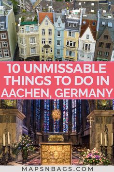 the top things to do in germany with text overlay that reads 10 unmissable things