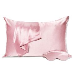 Luxury Gift Set 100% Silk Pillow Case, Sleeping Eye Mask, Scrunchies. New 2 Color Pink And Black(Look In My Other Item) Material 100% Silk Color Pink Durable,Breathable, Soft "Give The Gift Of A Luxurious Night's Sleep With Our 100% Silk Gift Set! Chrck Our Instagram For More Products @Giftmelux This Beautifully Curated Collection Includes A Soft And Smooth Pillowcase, A Comfortable Sleeping Mask To Block Out The Light, And A Set Of Scrunchies To Keep Your Hair Looking Fabulous While You Dream. Gift For Self, Gift Me, Silk Pillow Case, Sleeping Eye Mask, Luxury Gift Set, Silk Gifts, Black Look, Sleeping Mask, Silk Pillow