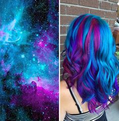 Purple And Blue Hair, Blue And Purple Hair, Space Hair, Best Hair Dye, Kadeřnické Trendy, Hair And Beauty, Pastel Hair