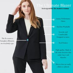 The Ultimate Work-From-Home Blazer – Spencer Jane Smelly Underarms, Underarm Stains, Zoom Meeting, Stylish Blazer, Classic Blazer, Chase Your Dreams, Female Entrepreneur, Workout Jacket, Performance Fabric