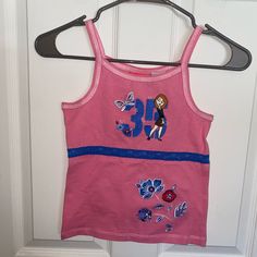 Nwt Flowers Are Embroidered Size Is 7/8 Distressed Shirts, Girls Tank Top, Distressed Shirt, Tanktop Girl, Tank Girl, Closet Fashion, Virtual Closet, Disney Shirts, Dream Clothes