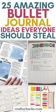 Journal Hacks, Bullet Journal Work, Bullet Journal For Beginners, Bullet Journal Ideas Templates