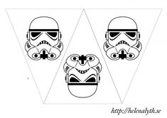 printable star wars masks for kids to make them look like they are wearing helmets