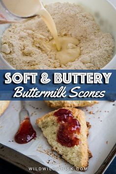 soft and buttery buttermilk scones are the perfect dessert