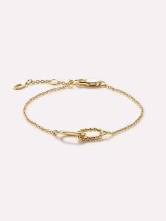 Gold Charm Bracelet - Blanche Luxury White Gold Charm Bracelet With Polished Finish, Chic Yellow Gold Bracelets With Delicate Chain, Chic Yellow Gold Bracelet With Delicate Chain, Gold Charm Bracelet, Knot Bracelet, Letter Necklace, Gold Charm, Bracelet Stack, Cleaning Jewelry