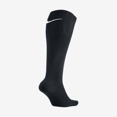 Nike Elite High-Intensity Knee-High Soccer Training Socks Sx5144-010 Nike Sporty Breathable Socks, Nike Anti-odor Socks For Sports, Nike Anti-odor Sports Socks, Nike Breathable Functional Socks, Nike Breathable Training Socks, Nike Sporty Socks For Sports, Sporty Nike Socks For Sports, Black Knee-high Sports Socks, Casual Black Knee-high Sports Socks