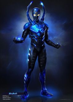 an image of a man in blue armor