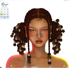 Sims 4 Locs Female, Sims 4 Durags, Sims 4 Ski Mask, Sims 4 Sza Hair, Afrosimtric Sims, Sims Presets, Pretty Sims, Sims Finds, Ts4 Hair