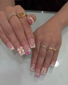 Cutesy Nails, Cute Gel Nails, Vacation Nails, Bling Acrylic Nails, Acrylic Nails Coffin Short