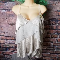 73% Silk 27% Tencel Measures 16.5" From Pit To Pit & 19" In Length, Starting At Chest Calvin Klein Summer Loungewear Tops, Calvin Klein Fitted Top For Loungewear, Eclectic Style, Cami Tanks, Silk Top, Womens Calvin Klein, Dream Closet, Calvin Klein, Women's Fashion