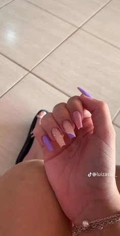 Lilac Coffin Nails, Coffin Light Purple Nails, Casual Elegant Dress, Asymmetric Fashion, Autumn 2024, Pink Acrylic Nails, Nail Decorations, Hot Nails