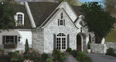 Welcome to Bloxburg French Country Realistic Cottage Unique Houses Exterior, Modern Suburban House, Cottage Bloxburg, Parisian House, Suburban House, Simple House Plans, House Layout Plans, Beach House Interior