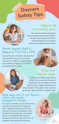 a poster with different types of children's safety tips