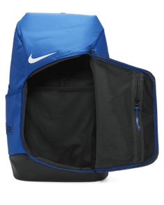 Take your hoops game to the next level. Plenty of storage helps keep your gear organized, from its spacious main compartment to the zippered pockets that store your small essentials. What makes it a slam dunk? A chest strap combined with air units for cushioning on the shoulder straps that provide extra comfort, so it's here to game all day. Shown: Game Royal/Black/White Style: DX9786-480 Hoop Games, Elite Backpack, Gear Organizer, Chest Strap, Slam Dunk, Black White Fashion, White Style, Next Level, Shoulder Straps