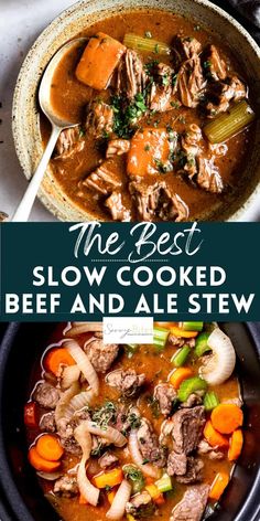 the best slow cooked beef and ale stew