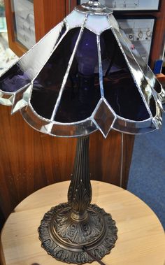 a lamp that is sitting on top of a table