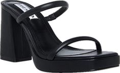 Steve Madden Store, Black Shoes Women, Heeled Sandal, 4 Inch Heels, Black 7, Steve Madden Shoes, Shoes Black, Savannah Chat, Steve Madden