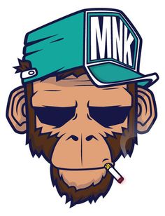 Monkey Illustration, Monkey Stickers, Monkey Art, Graffiti Characters, Graffiti Drawing, Dope Art, Art Stickers, Skull Art, Graffiti Art