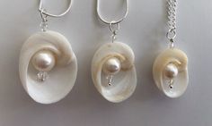 Pearl With Baby's Ear Shell Necklace - Etsy