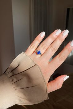 Blue Rock Ring, Lapis Engagement Ring, Formal Lapis Lazuli Gemstone Ring, Lapis Lazuli Jewelry Ring, Fine Jewelry Blue Lapis Lazuli Ring, Gold Lapis Lazuli Ring As Gift, Lapis Lazuli Engagement Ring, Elegant Lapis Lazuli Ring Jewelry, Sapphire Ring Designs