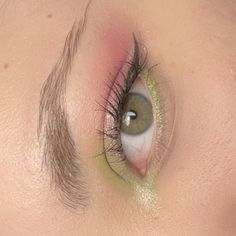 eye makeup inspo Ethereal Green Eye Makeup, Makeup Ideas With Green Outfit, Safe Green Makeup Looks, Makeup For Sage Dress, Pink And Green Eyeshadow Looks Indian, Khaki Makeup Look, Subtle Colourful Eye Makeup, Makeup Looks For Green Eyes Natural, Green Theme Makeup