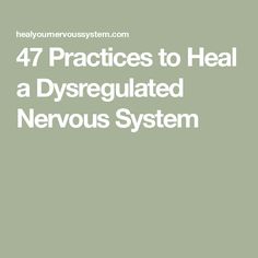 47 Practices to Heal a Dysregulated Nervous System Internal Family Systems, Ways To Heal, Feeling Numb, Family Systems, Talk Therapy, Boost Energy Levels, Sleep Problems