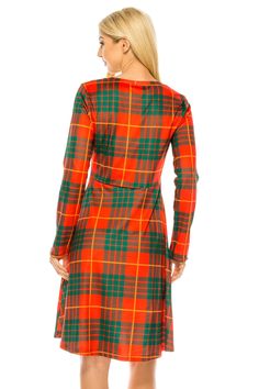 Celebrate the season with these super flattering long sleeve skater dresses with festive Christmas plaid prints. The material is a stretchy, soft cotton blend that is comfortable for all day wear. Pair this dress with tights and booties for a winning Christmas party look. NOTE: This item is clearance, & therefore final sale. No returns will be accepted. 6 Christmas plaid prints and 3 solid color options Soft, cotton blend fabric A-Line flared skater skirt window.dataLayer = window.dataLayer || [ Dress With Tights, Flared Skater Skirt, Long Sleeve Skater Dress, Christmas Plaid, Skater Dresses, Party Look, Plaid Christmas, Party Looks, Christmas Women