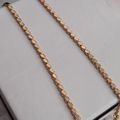 18k Yellow Gold Damascus Chain Necklace Size 20" Long 3mm Lightweight New 750 Unisex Necklace Chain Lightweight Approx 4.7 To 4.8g Stamped 750 18k Au750 Pawnable Length Is Almost 20" Chain Unbranded Jewelry Formal Yellow 22k Gold Chain Necklace, Formal Tarnish-resistant Yellow Gold Chain Necklace, Formal Yellow Gold Tarnish-resistant Chain Necklace, Formal Yellow Gold Chain Necklace, Tarnish Resistant, 14k Gold-filled Yellow Gold Necklace With Adjustable Chain, Unisex Necklace, Necklace Size, Damascus, Necklace Sizes