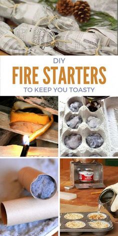 With winter comes cooler weather and nothing says Christmas and the holiday season quite like a crackling fire in the fireplace. Stop wasting matches and get one started every time with these DIY fire starters. Diy Fire Starter, Homemade Fire Starters, Camping Fire Starters, Fire Starters Diy, Camping Hacks Diy, Survival Supplies, Fire Starter, Survival Food, Wilderness Survival