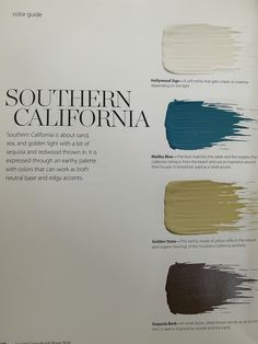 the color guide for southern california