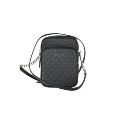 Style: Michael Kors Jet Set Travel Medium North South Chain Crossbody Bag (Black Signature) Material: Signature Pvc With Crossgrain Leather Trim Features: Adjustable Chain Accented Crossbody Strap, Inner Slip Pocket, 3 Inner Card Slots, Outer Slip Pocket Measures: 15.24 Cm W X 20.95 Cm H X 7.62 Cm D We Are A Small Business Located In Beautiful Minneapolis, Mn, Founded By Leadership With Over Two Decades Of Experience In The Luxury Goods Business. All Of Our Items Are 100% Authentic, Guaranteed. Large Leather Crossbody Bag, Michael Kors Crossbody Bag, Crossbody Bag Black, Michael Kors Crossbody, North South, Steam Iron, Chain Crossbody Bag, Handbag Black, Black Leather Bags