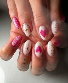 Nail Inspo Pink, Teen Nails, Hello Nails, Simple Gel Nails, Summery Nails, Fire Nails, Dream Nails, Funky Nails, Pretty Acrylic Nails