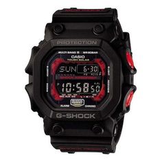 CASIO G-Shock King 'Black' GXW-56-1A (Solor Wave/Water Proof/Solar Energy) Black Sports Watch Shock Resistant, Black Shock Resistant Watches For Sports, Black Shock Resistant Sports Watch, Functional Black Shock Resistant Watches, Functional Black Shock-resistant Digital Watch, Black Shock Resistant Digital Watch For Outdoor, Functional Black Watch For Streetwear, Functional Black Watches For Streetwear, Black Digital Watch With 10atm Water Resistance For Streetwear