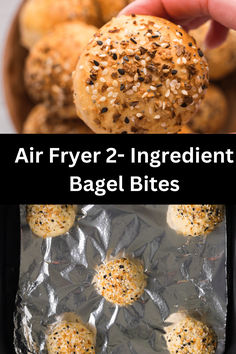 Making delicious snacks with minimal effort is easier than ever with the emergence of air fryers. Get ready to level up your snack game and treat yourself (or your family!) tonight with these super-simple Air Fryer 2-Ingredient Bagel Bites! Bagel Bites In Air Fryer, Bagel Air Fryer, Bagels Air Fryer, Air Fryer Bagels, Beginner Air Fryer Recipes, Easy Air Fryer Snacks, Bagel Bites Recipe, 2 Ingredient Bagels, Quick Air Fryer Recipes