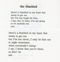 the bluebird poem is written in two different languages