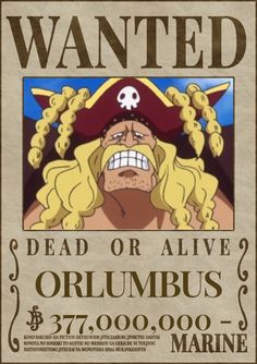 a wanted poster for a pirate