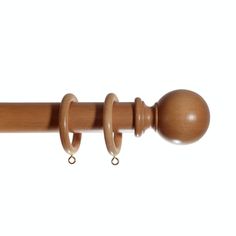 Spirea 35mm Oak Wooden Curtain Pole Wooden Curtain Poles, Wooden Curtain, Curtain Pole, Curtain Poles, Finials, Medium Weight, Curtains