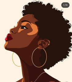 Black Lady Drawing, How To Draw African American Hair, Drawing Black Women, Black Woman Art Drawings, Woman Pose Reference Drawing, Black Illustration Art, Black Women Illustrations, Black Woman Drawing, Afro Illustration