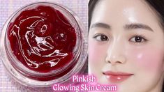 Homemade Face Cream Recipes, Beetroot Cream, Face Glow Serum, Glowing Skin Cream, Glowing Skin Naturally, Face Cream Recipe, Glowing Cream, Glowing Serum