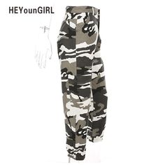 FREE SHIPPING Women Camouflage High Waist Trousers JKP3301 Spring Camouflage Full-length Cargo Pants, Camouflage Full Length Pants For Fall, Camouflage Pants For Fall, Full Length Camouflage Pants For Fall, Spring Military Camouflage Pants, Orange Camo Pants, Camo Trousers, Candy Pants, Jordan Shoes Girls